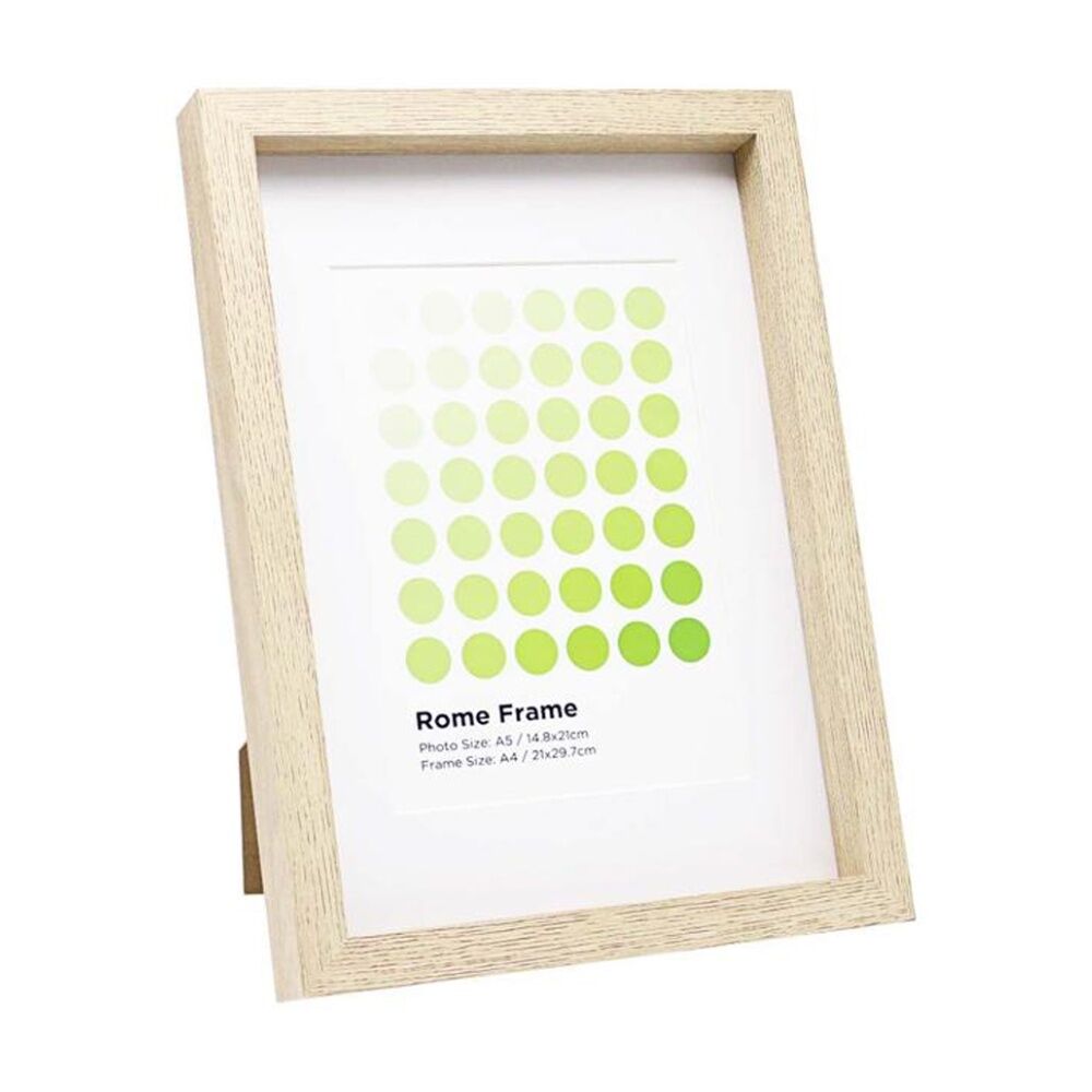 3PK Braz A4 Rome Image Photo Document Display Frame 29.7x21cm Beech