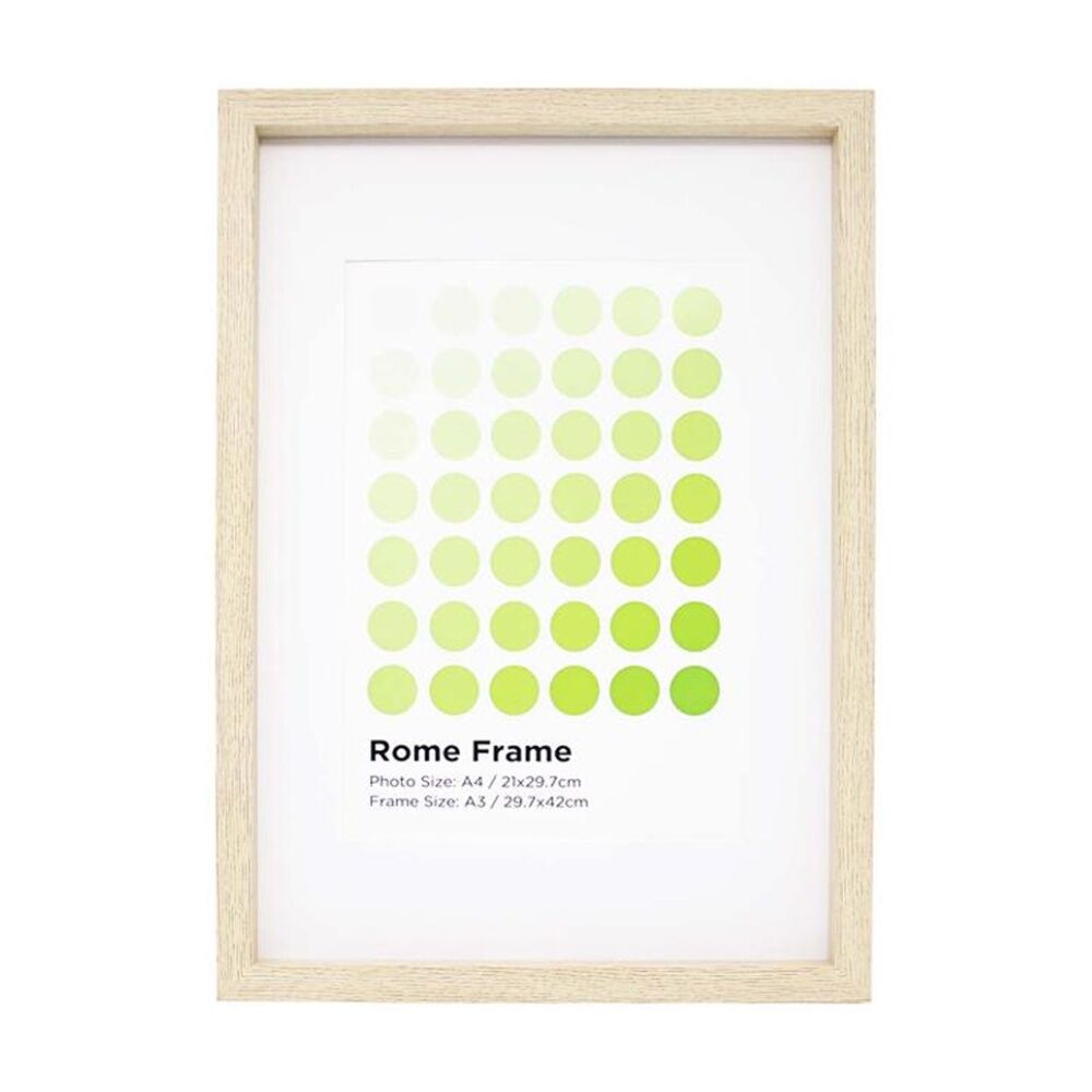 2PK Braz A3 Rome Image Photo Document Display Frame 29.7x42cm Beech