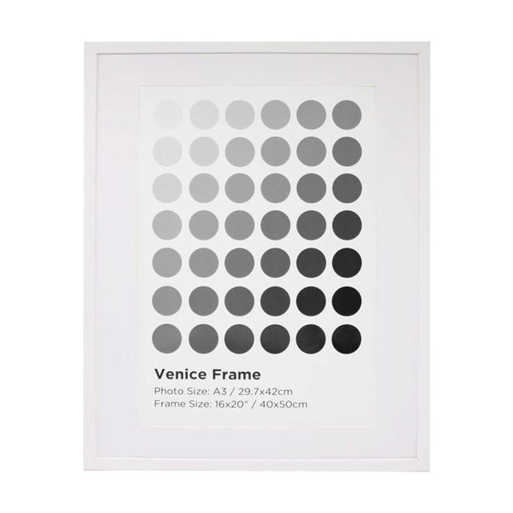 2PK Braz Venice Image Photo Document Display Frame 40x50cm White