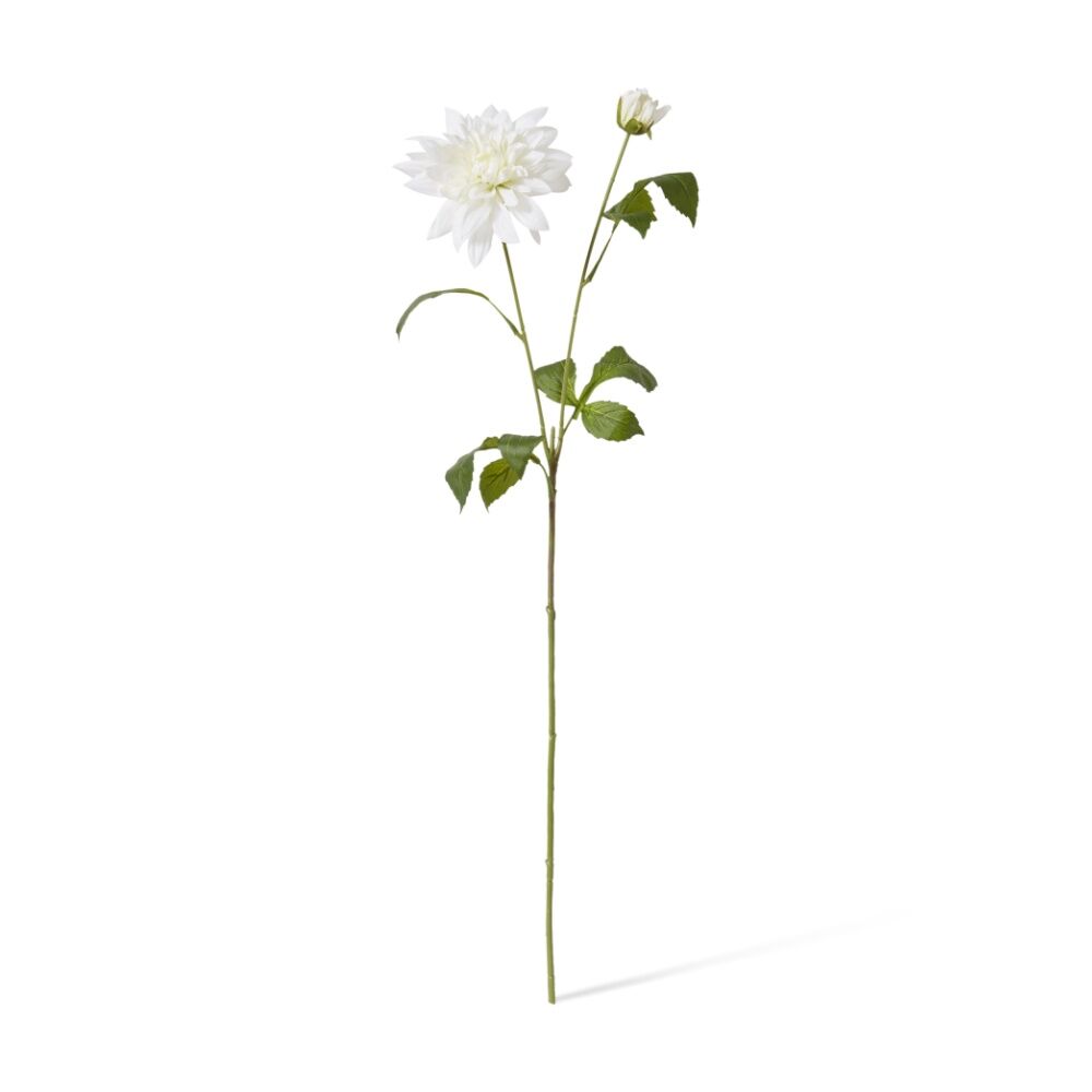 12PK E Style Dahlia Spray Artificial Flower Home Decor White 18x15x72cm
