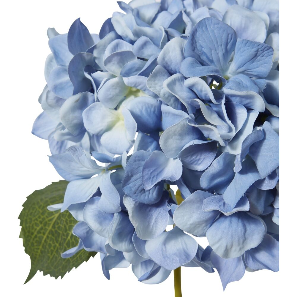 6PK E Style Hydrangea Classic Large Stem Artificial Flower Blue 23x23x65cm