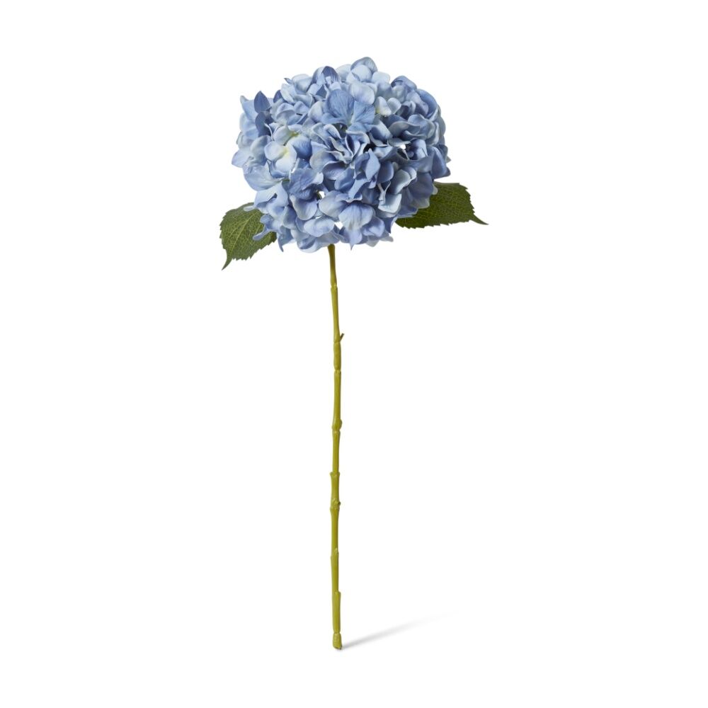 6PK E Style Hydrangea Classic Large Stem Artificial Flower Blue 23x23x65cm