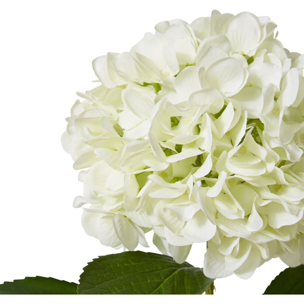 E Style Hydrangea Grand Stem Artificial Flower Decor White 25x25x69cm