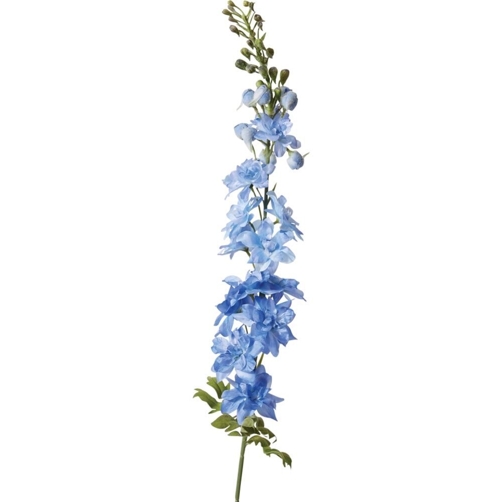 2PK E Style Delphinium Stem Durable Artificial Flower Decor Blue 15x7x99cm