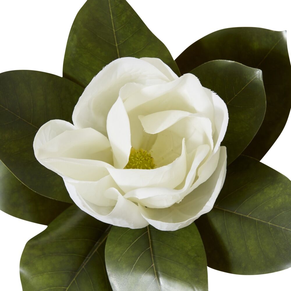 2PK E Style Magnolia Flower Stem Artificial White 30x30x70cm