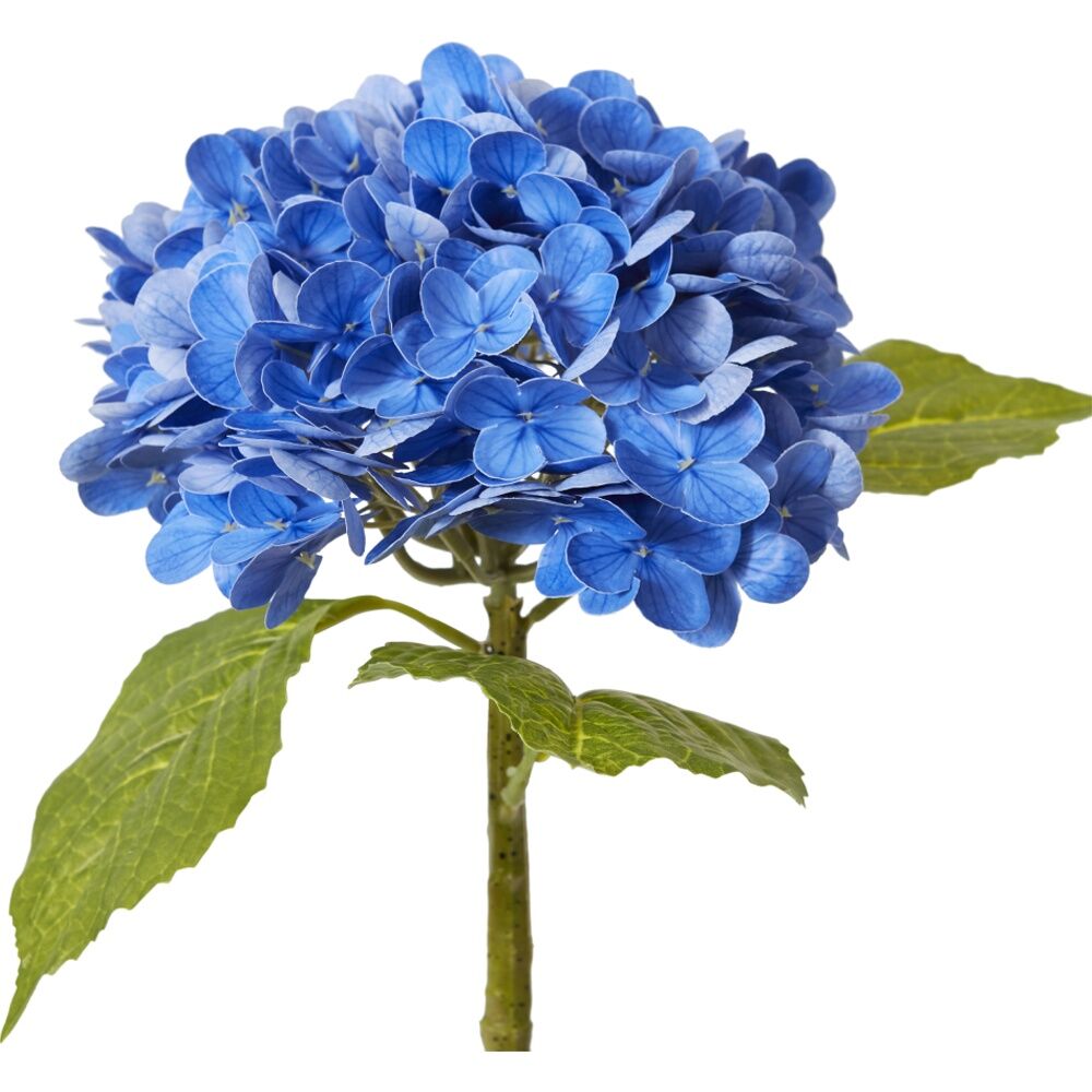 4PK E Style Hydrangea Classic Artificial Flower Stem Dark Blue 30x20x52cm