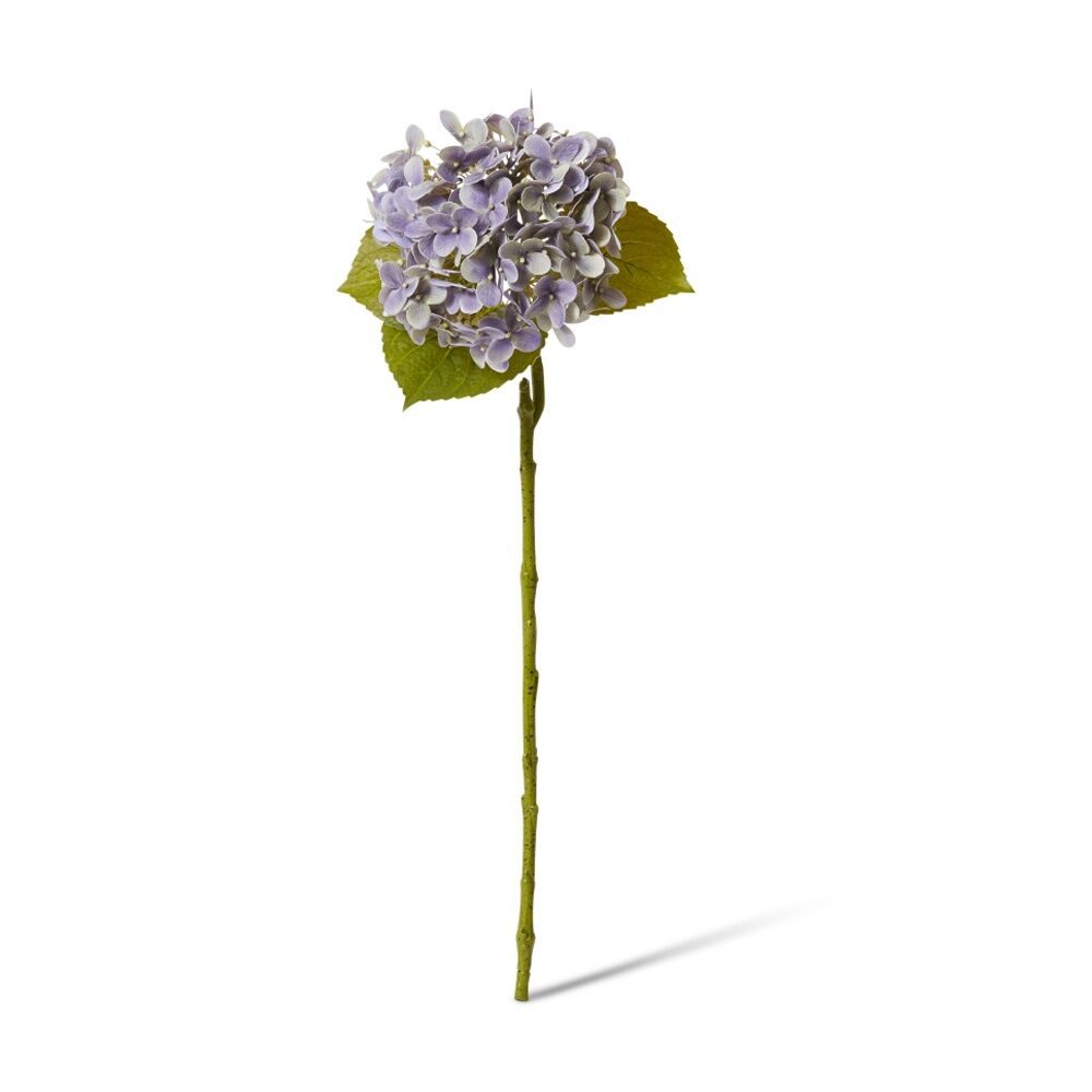 2PK E Style Hydrangea Garden Stem Artificial Flower Purple 26x20x61cm