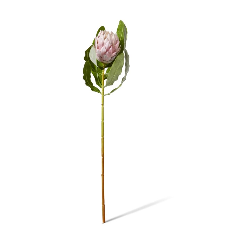 4PK E Style Protea Stem Durable Artificial Flower Decor Pink 18x18x71cm
