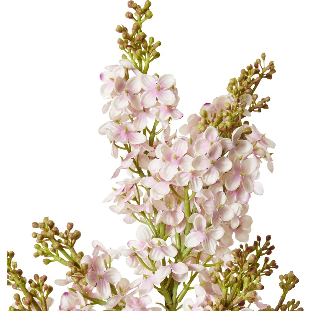 4PK E Style Lilac Spray Floral Stem Artificial Flower Decor Pink 22x10x76cm