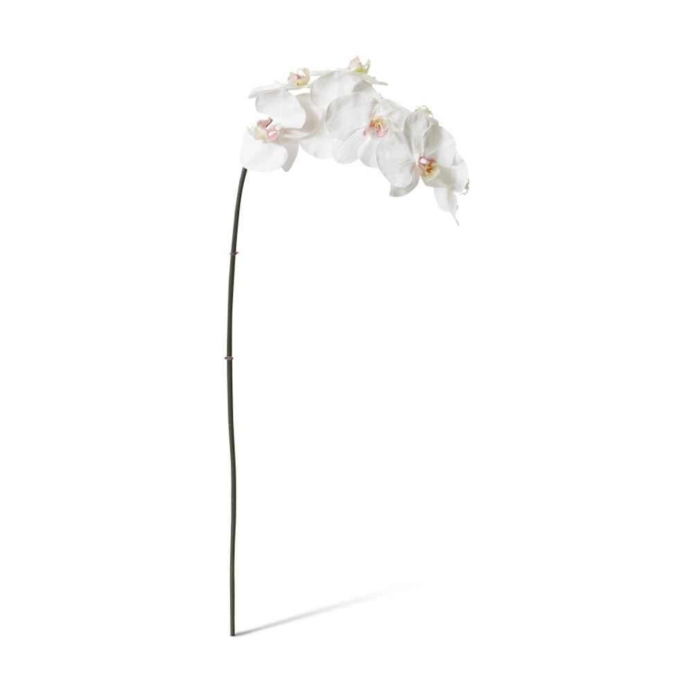 6PK E Style Phalaenopsis Orchid Stem Artificial Flower Pink White 20x8x95cm