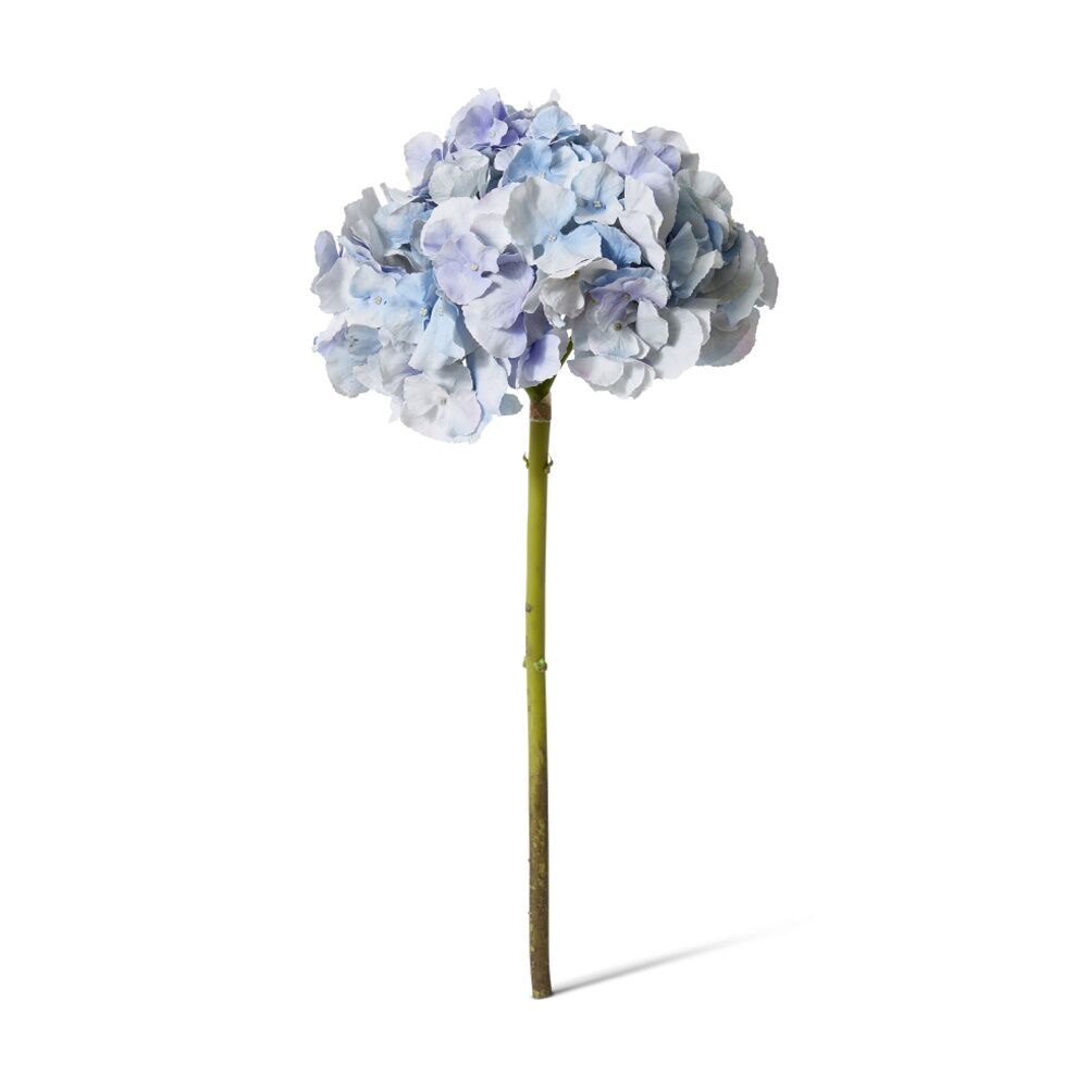 2PK E Style Hydrangea Stem Artificial Flower Durable Decor Blue 25x25x53cm