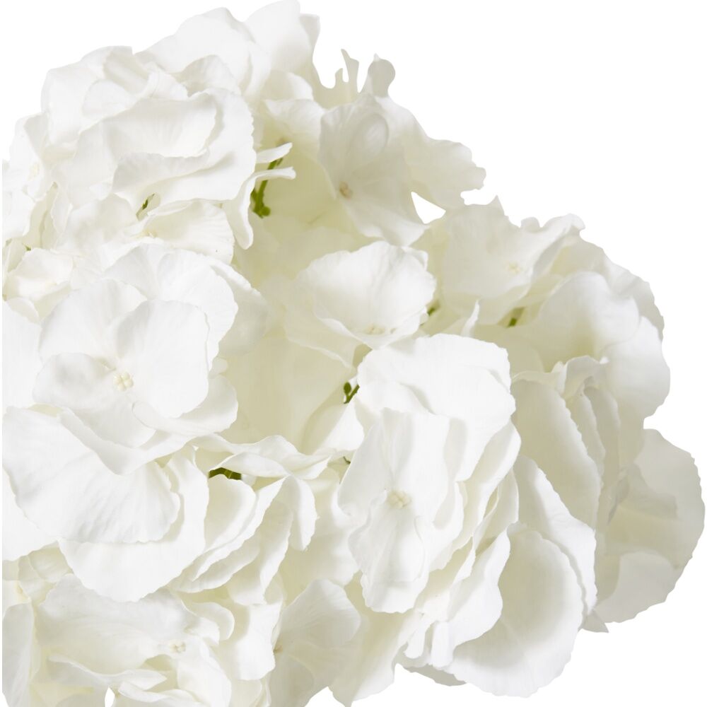 4PK E Style Hydrangea Stem Artificial Flower Durable Decor White 25x25x53cm