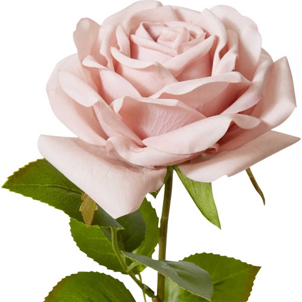 3PK E Style Rose Garden Stem Durable Artificial Flower Dusty Pink 22x14x66cm