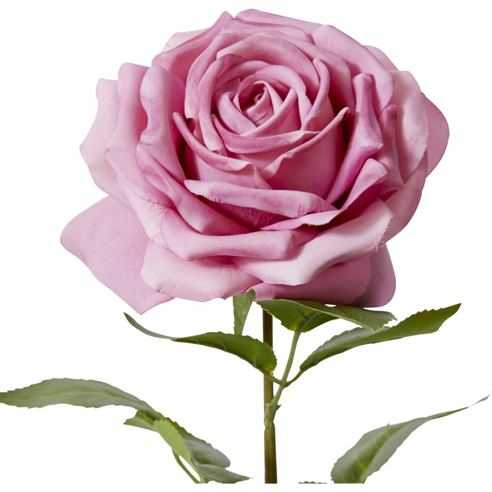 3PK E Style Rose Garden Stem Durable Artificial Flower Mauve 22x14x66cm