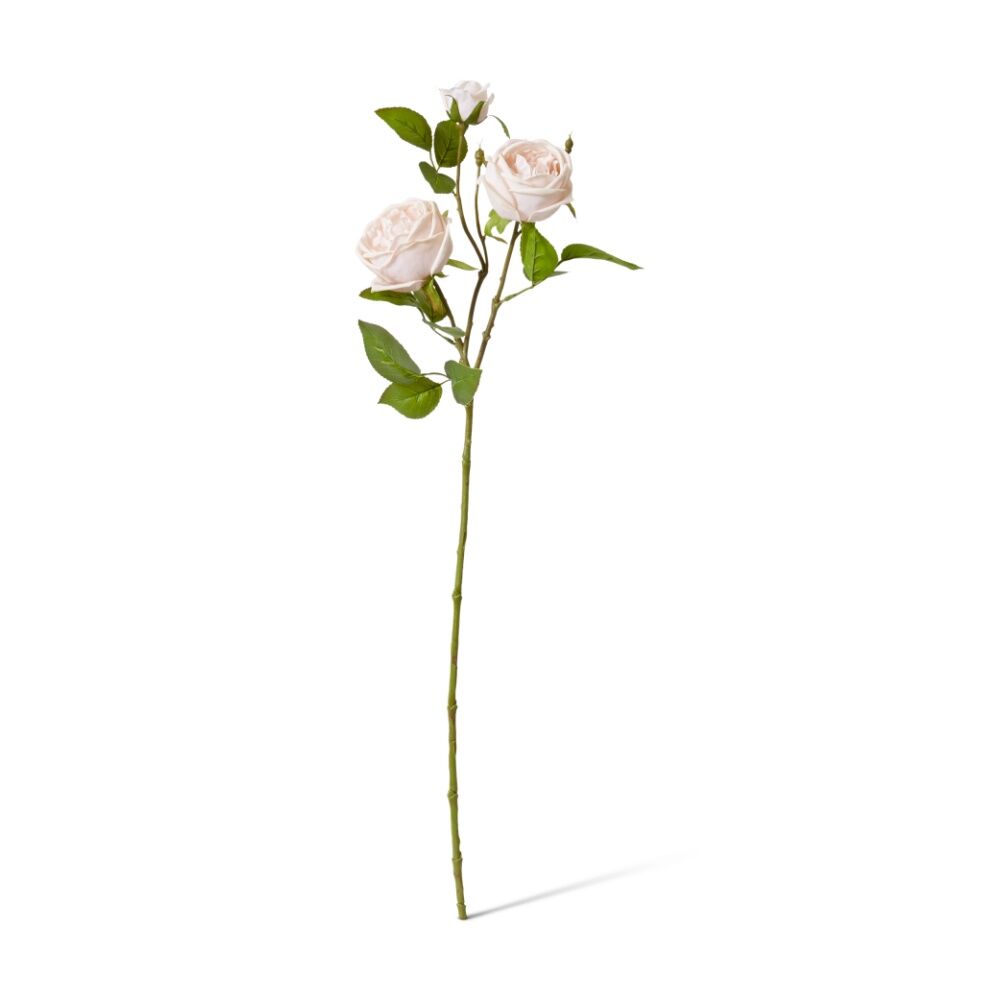 4PK E Style Rose Austin Spray Elegant Artificial Flower Blush Pink 24x16x78cm