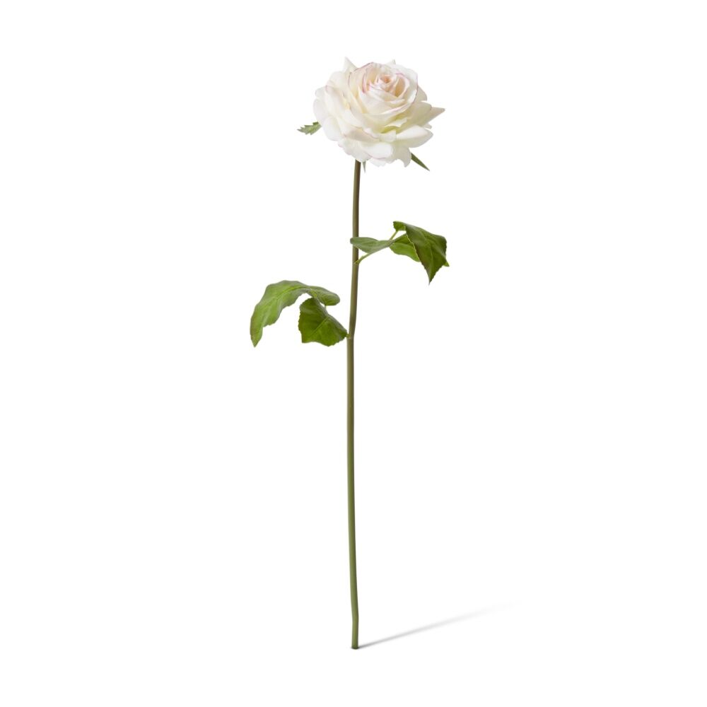 6PK E Style Rose Rambler Short Stem Artificial Flower Pink Cream 14x12x45cm