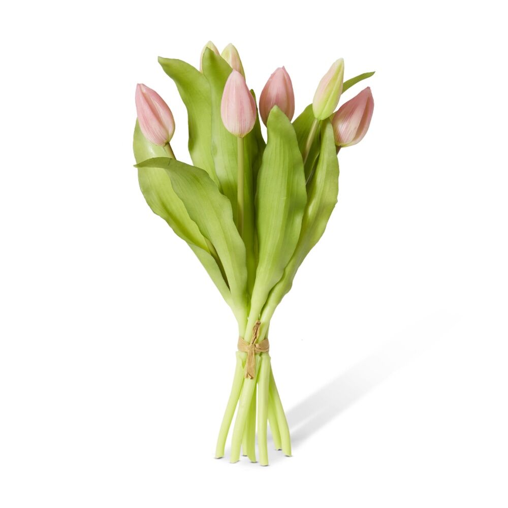 2PK E Style Tulip Bud Bundle Artificial Flower Decoration Pink 18x18x30cm