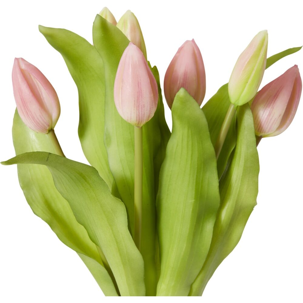 2PK E Style Tulip Bud Bundle Artificial Flower Decoration Pink 18x18x30cm