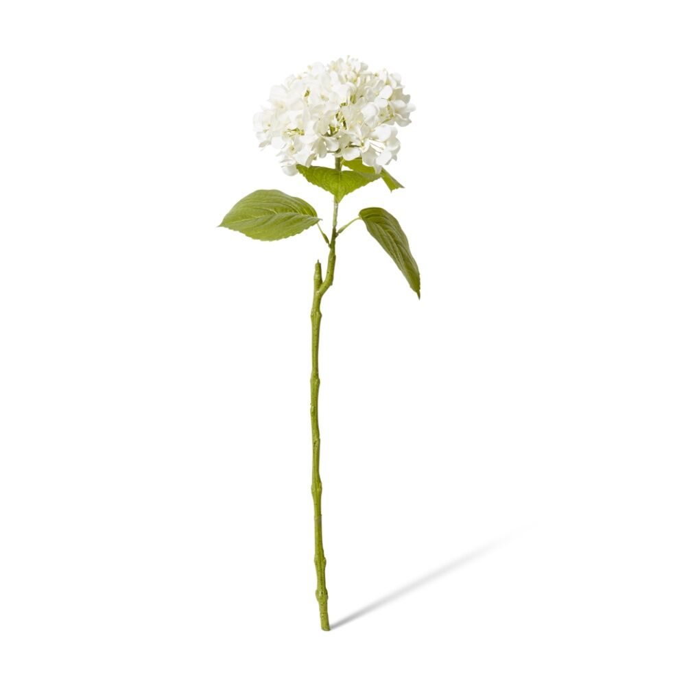4PK E Style Hydrangea Bloom Stem Artificial Flower Ivory 25x20x60cm