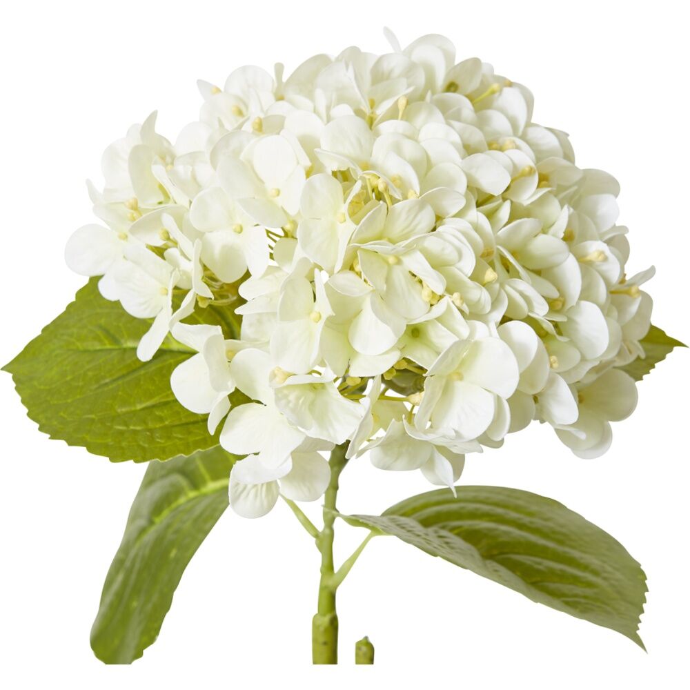 E Style Hydrangea Bloom Stem Artificial Flower White 25x20x60cm