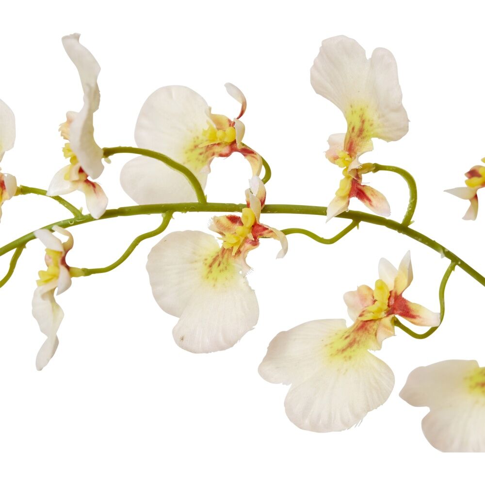 6PK E Style Dancing Orchid Spray Artificial Flower Decoration Peach 23x10x97cm
