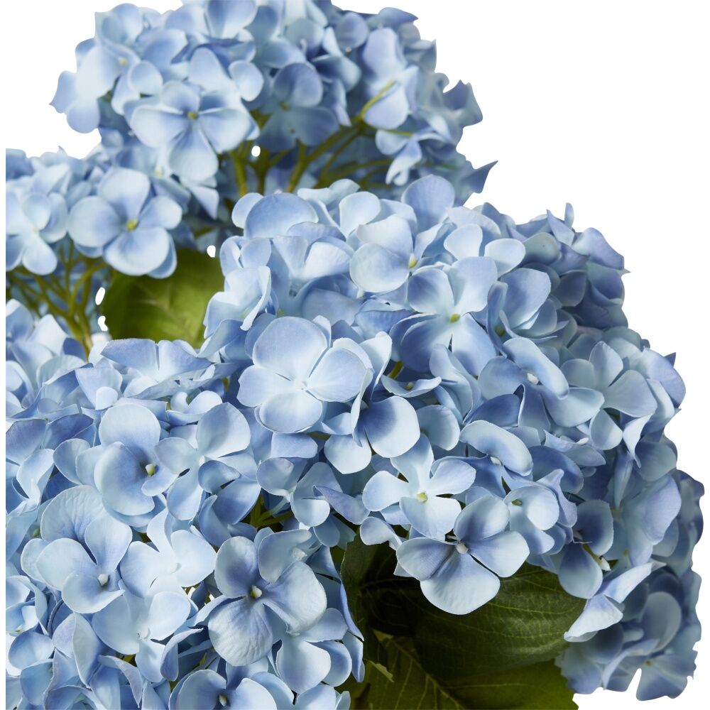 4PK E Style Hydrangea Garden Bush Artificial Flower Decoration Blue 42x42x56cm