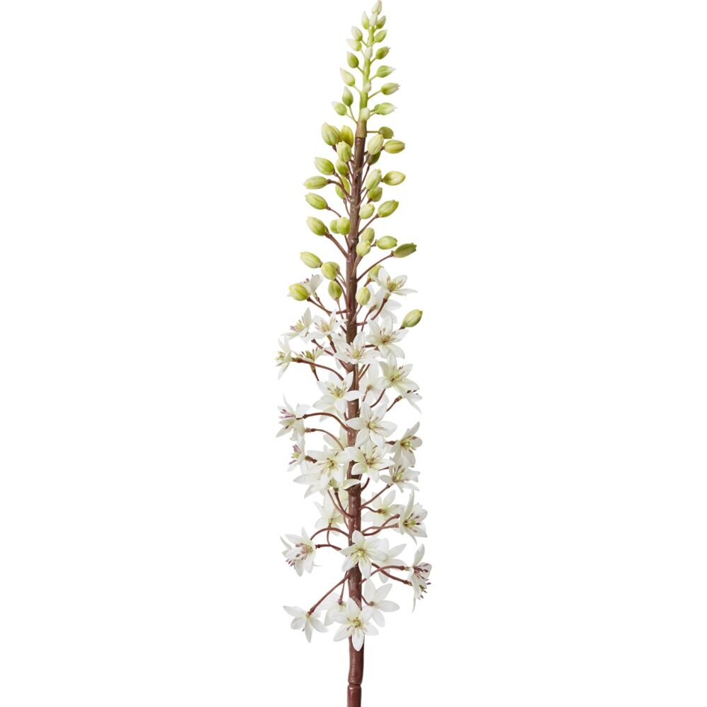 E Stylr Eucomis Stem Artificial Flower Decoration White 7x10x89cm