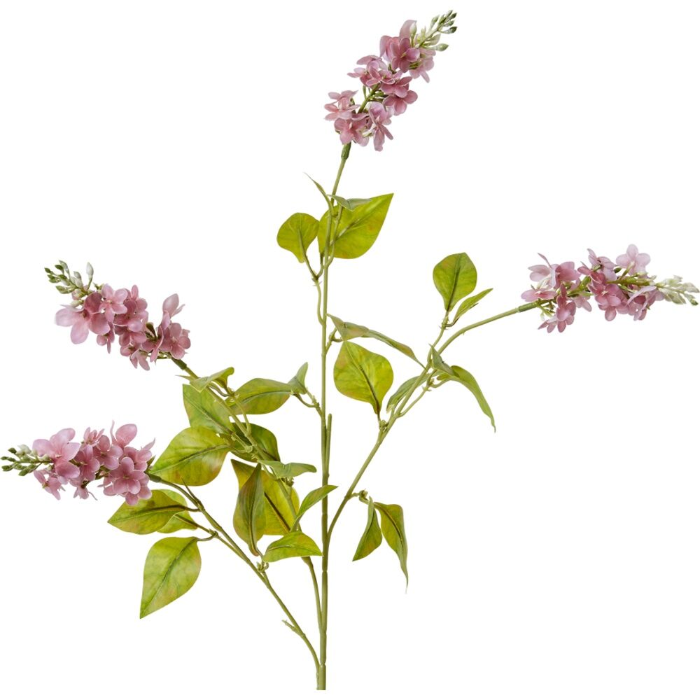6PK E Style Larkspur Spray Artificial Flower Stem Decoration Pink 5x10x62cm
