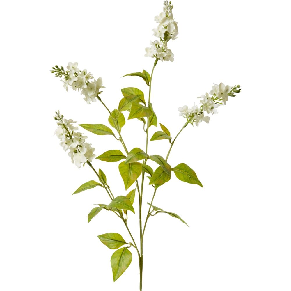 3PK E Style Larkspur Spray Artificial Flower Stem Decoration White 5x10x62cm