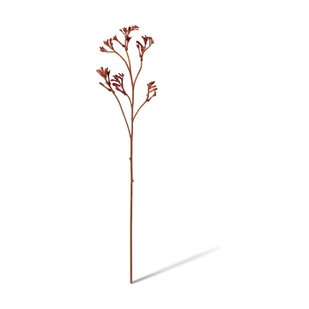 2PK E Style Kangaroo Paw Spray Artificial Flower Stem Burgundy 26x9x78cm