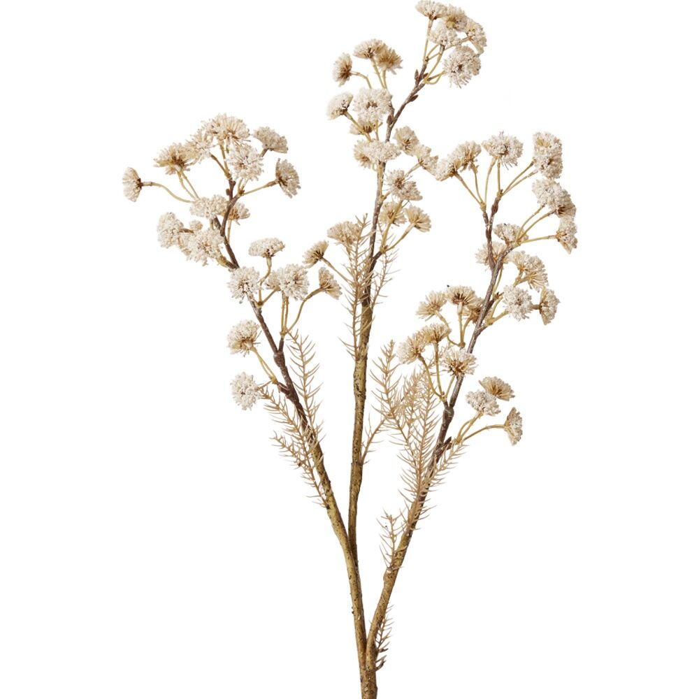 E Style Lace Flower Spray Artificial Plant Stem Decor Cream 28x24x91cm