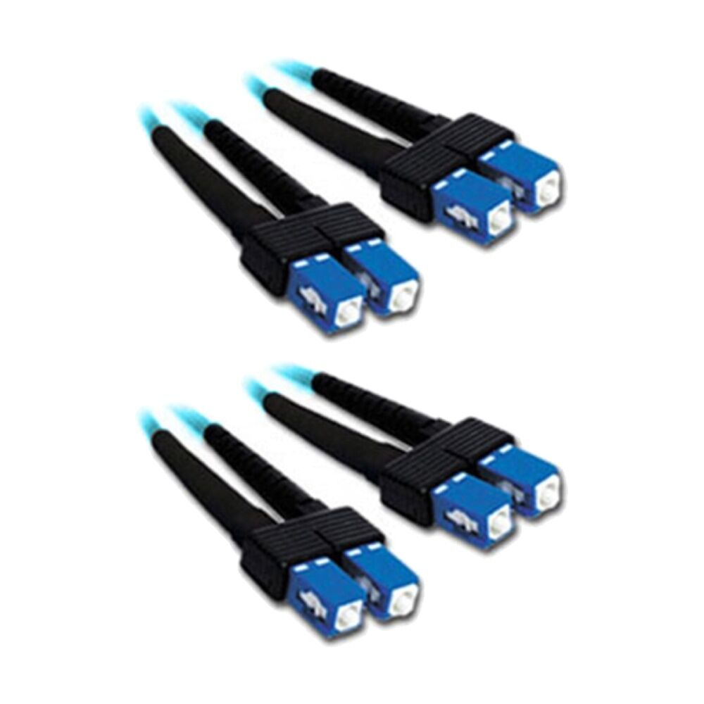 2PK Comsol SC-SC Multi-Mode Duplex Fibre Patch Cable LSZH 62.5/125 OM1 2M