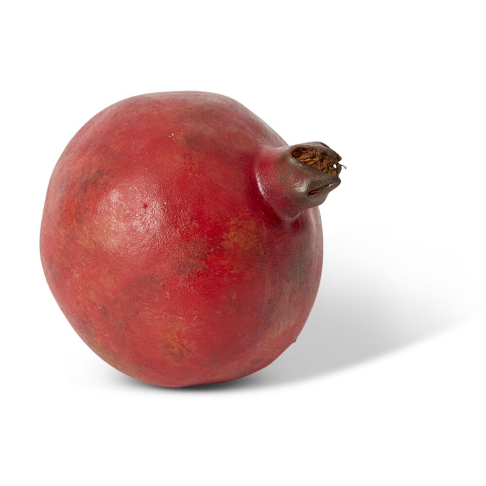 2PK E Style Pomegranate Grand Realistic Artificial Fruit Plastic Red 10cm