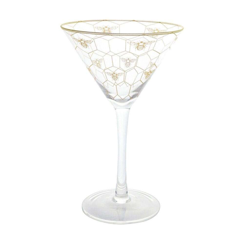 8PK LVD Honeycomb Bee Cocktail Glass Barware/Drinkware Decor 200ml 17x11cm