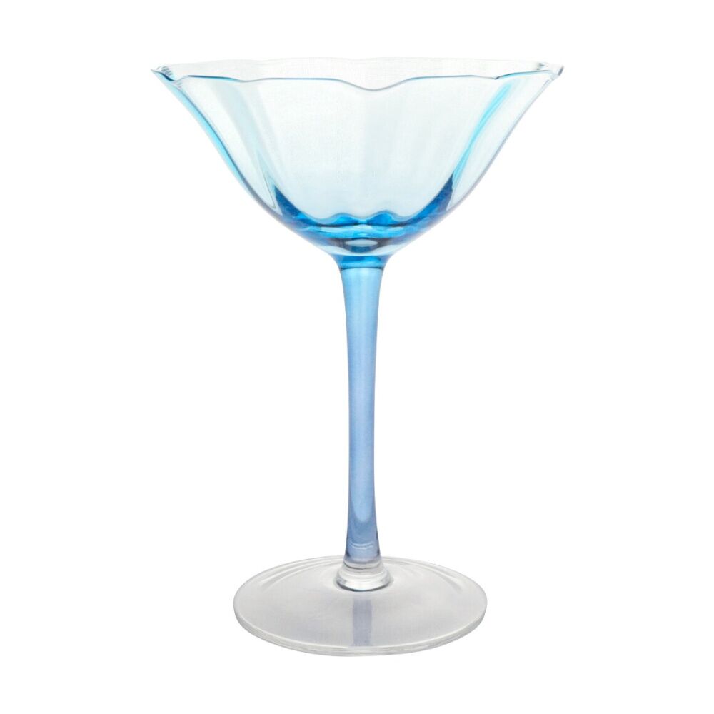 8PK LVD Decorative Ocean Cocktail Glass Barware/Drinkware Decor Blue 20x12x12cm