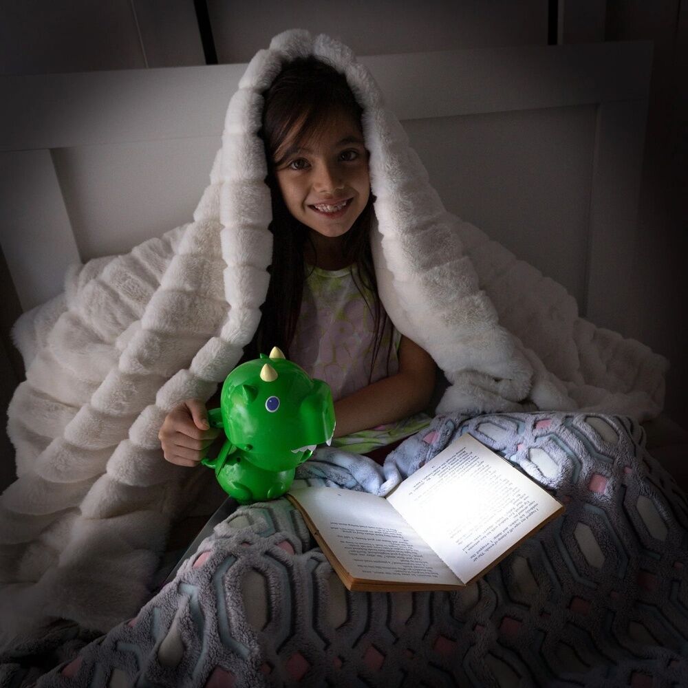 Good Banana Dragon Kids LED Flashlight Toy With Squeeze Handle Green