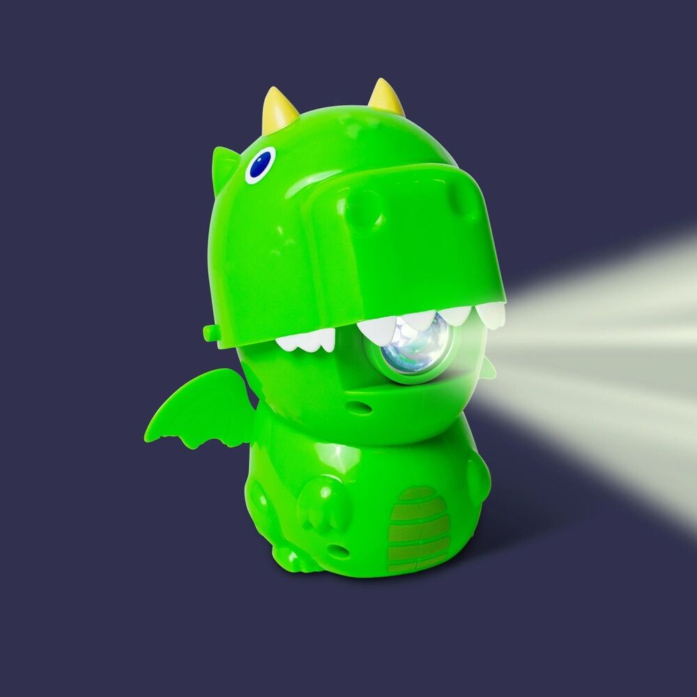 Good Banana Dragon Kids LED Flashlight Toy With Squeeze Handle Green