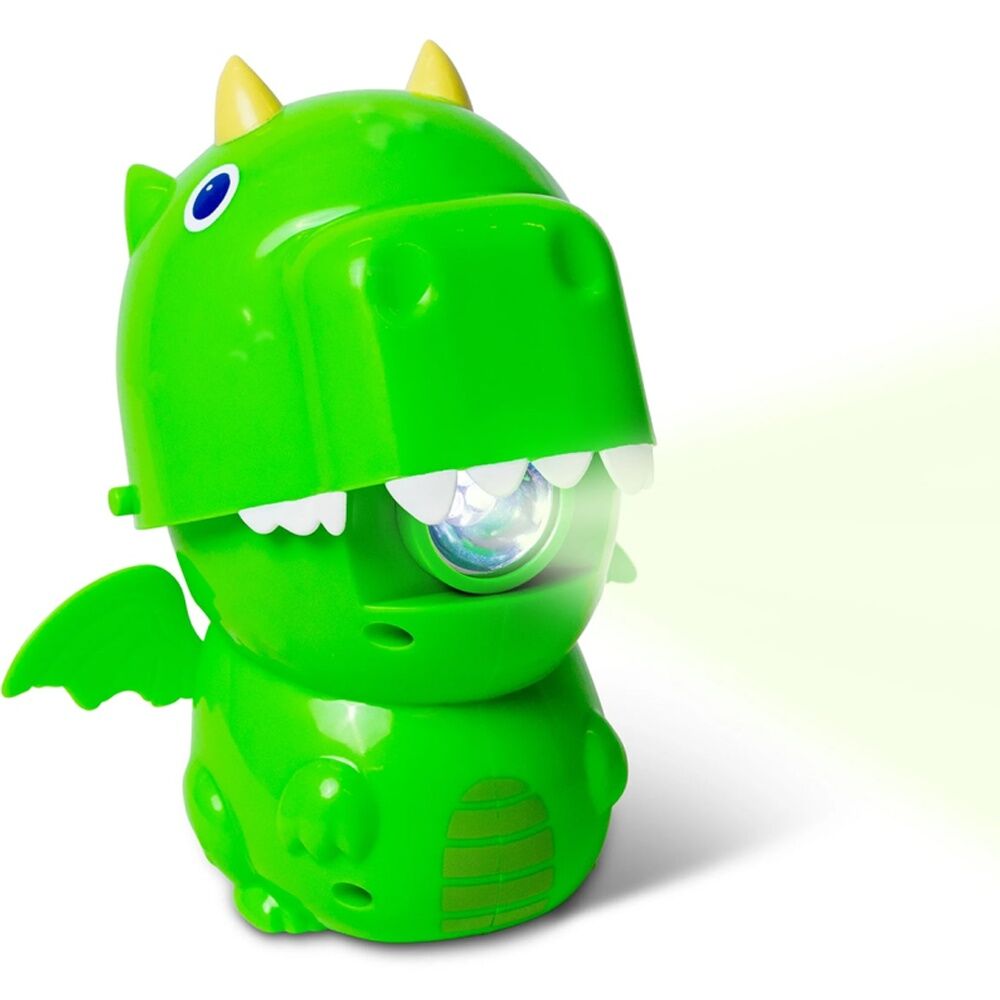 Good Banana Dragon Kids LED Flashlight Toy With Squeeze Handle Green