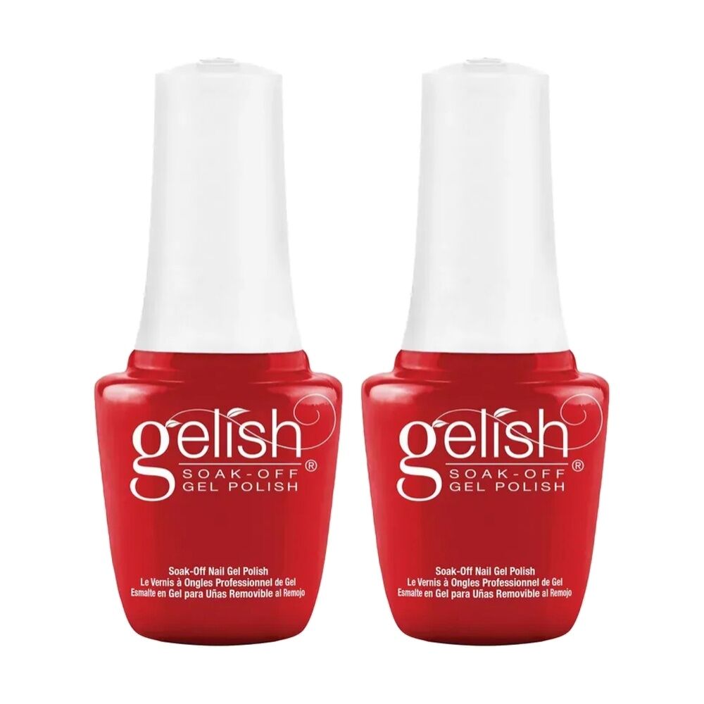 2PK Gelish Mini UV LED Soak Off Gel Nail Polish Colour Scandalous 9ml