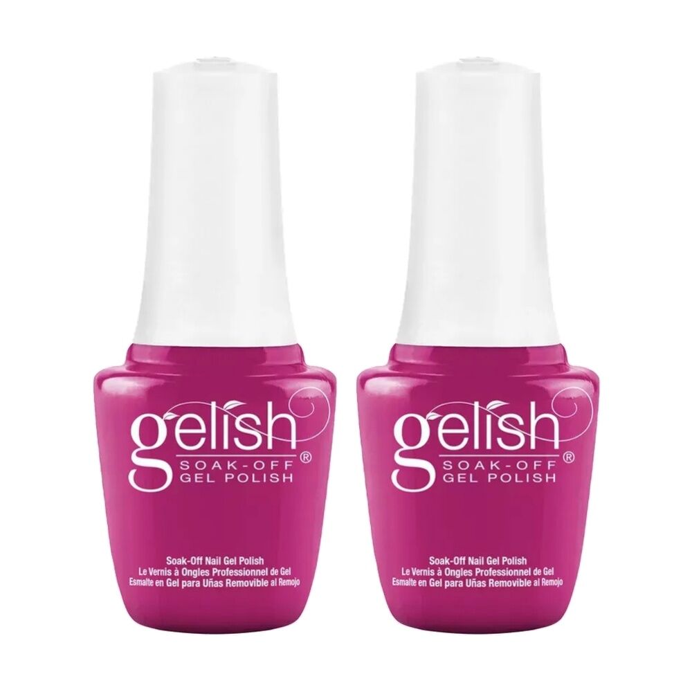 2PK Gelish Mini UV LED Soak Off Gel Nail Polish Amour Color Please 9ml