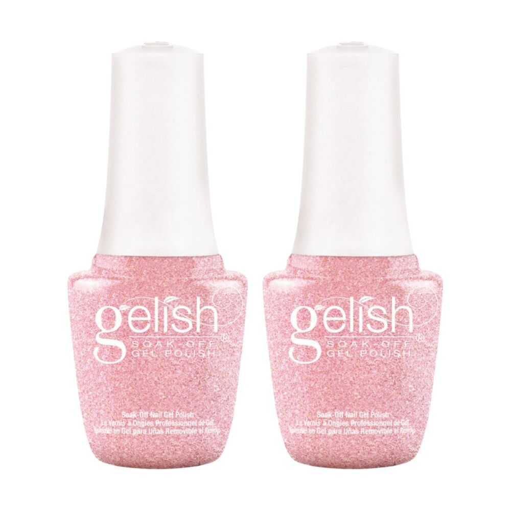 2PK Gelish Mini UV LED Soak Off Gel Nail Polish Colour June Bride 9ml