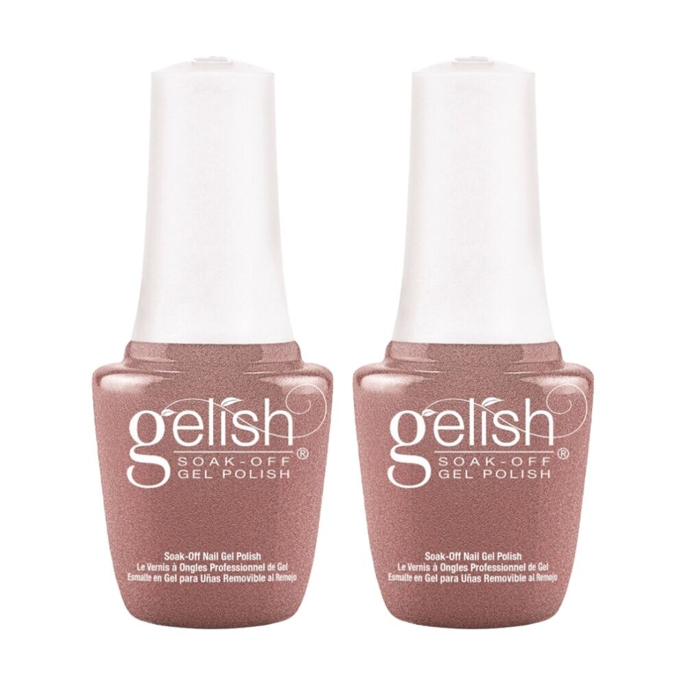 2PK Gelish Mini UV LED Soak Off Gel Nail Polish Glamour Queen 9ml