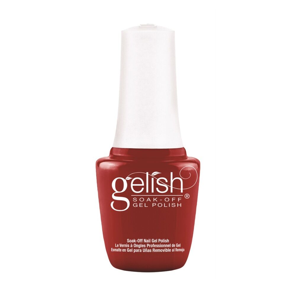 2PK Gelish Mini UV LED Soak Off Gel Nail Polish Colour Hot Rod Red 9ml