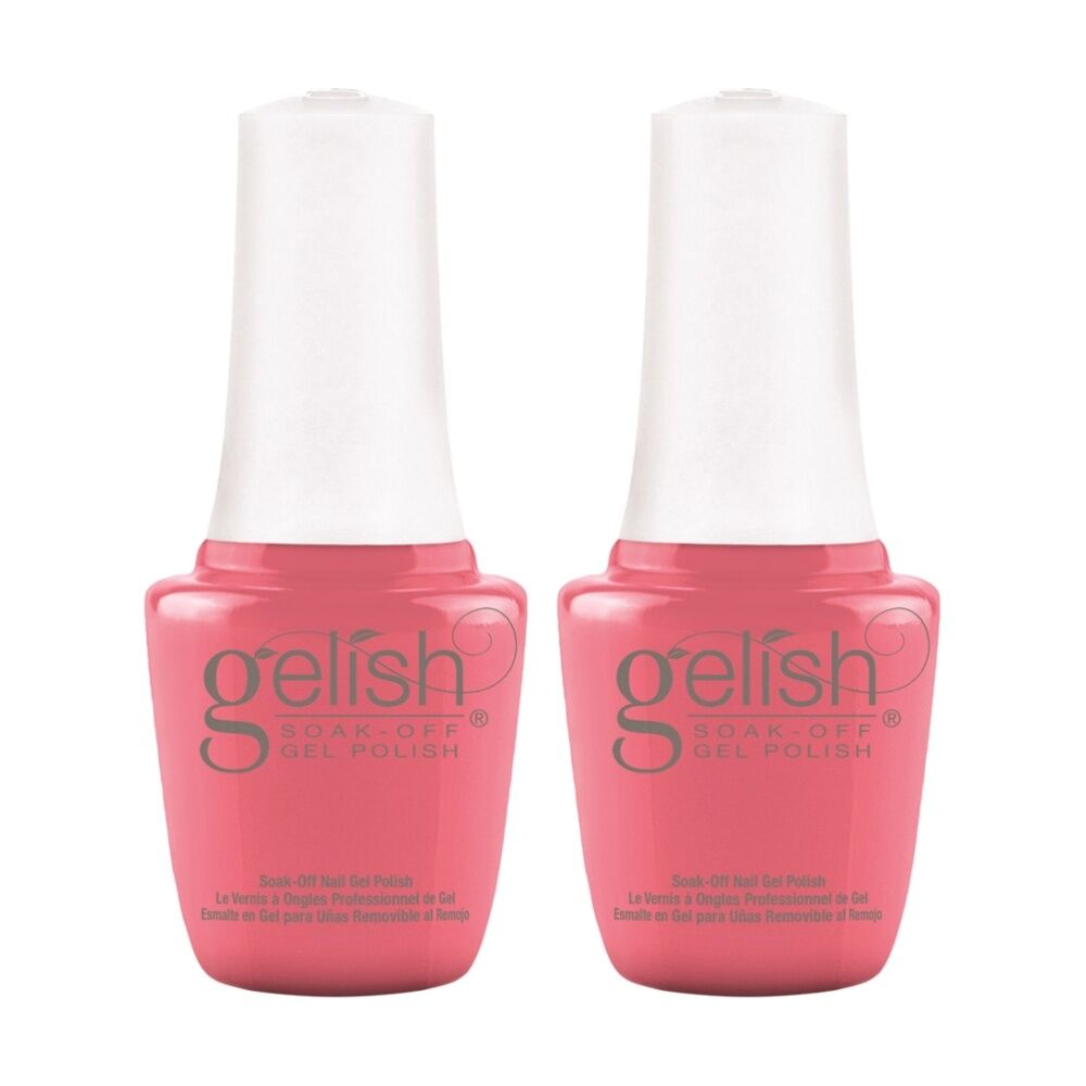 2PK Gelish Mini UV LED Soak Off Gel Nail Polish Pacific Sunset 9ml