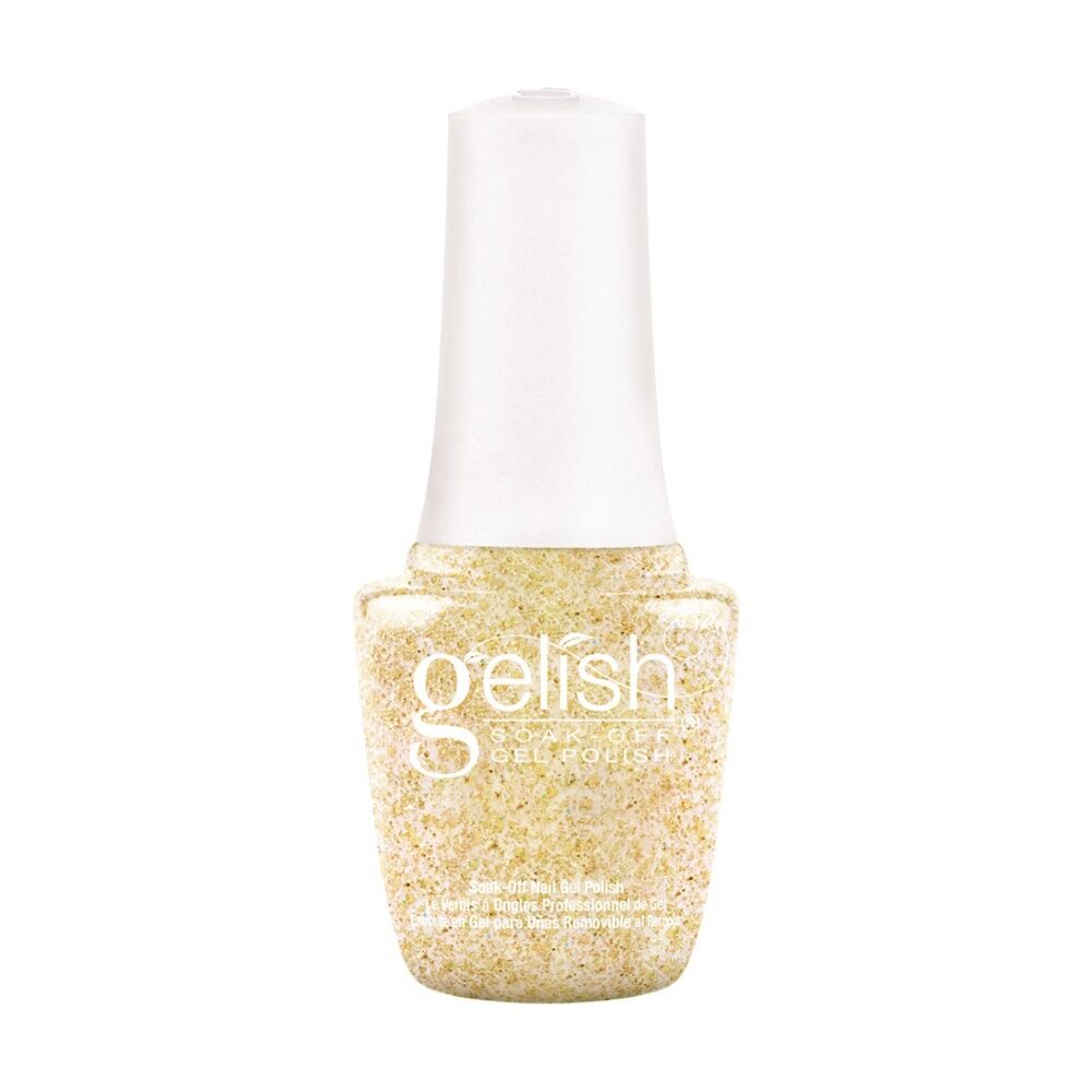 2PK Gelish Mini UV LED Soak Off Gel Nail Polish All That Glitters Is Gold 9ml