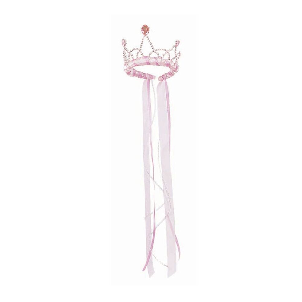 2PK Great Pretenders Ribbon Tiara Kids Dress Up Accessory 3+ Years Light Pink