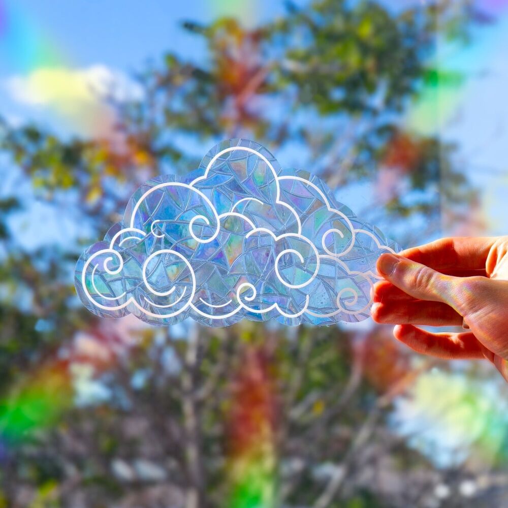 12pc Gift Republic Rainbow Creator Holographic Sun Catcher Stickers Multicolour