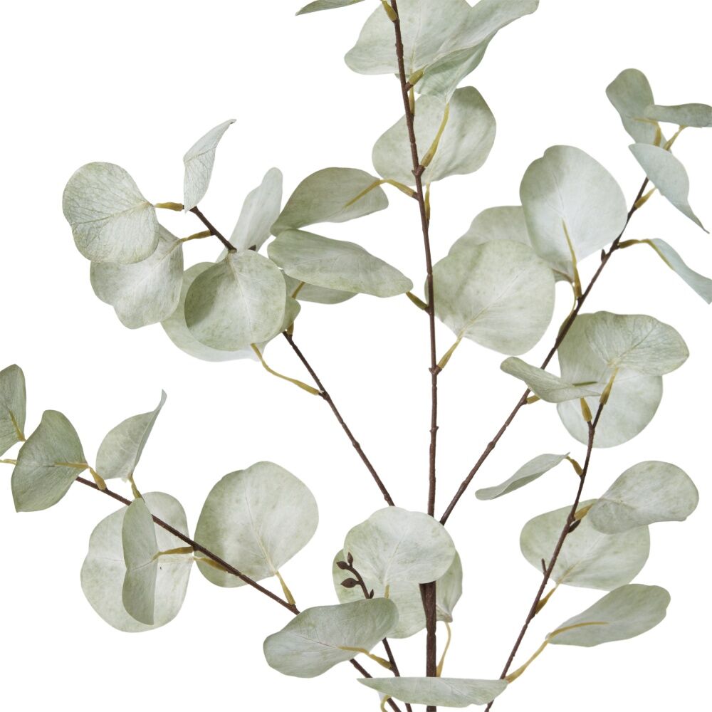 E Style Eucalyptus Dollar Spray Realistic Artificial Flower Light Green 15cm