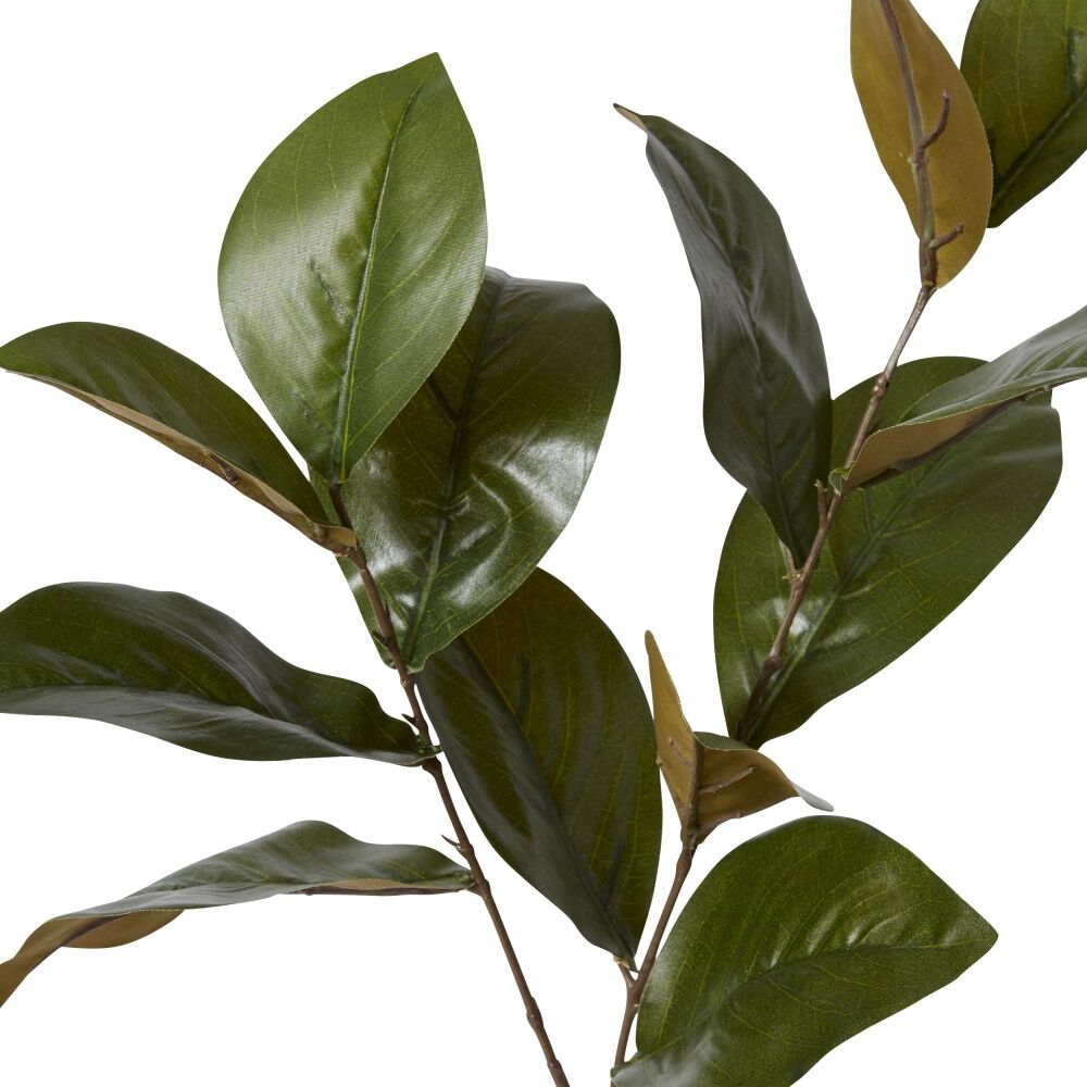 E Style Magnolia Leaf Spray Realistic Artificial Flower Green 25x16x76cm