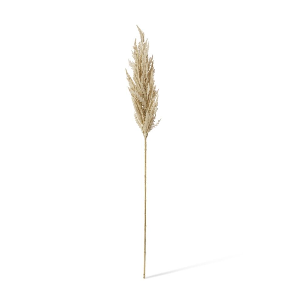 4PK E Style Pampas Grass Stem Realistic Artificial Flower Plastic Beige 94cm